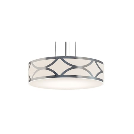 Afx Lake 3-Light 20 in. LED Pendant - Painted Nickel LAKP20MBNP